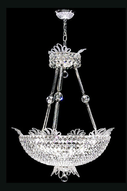 Princess Collection Chandelier; Gold Accents Only