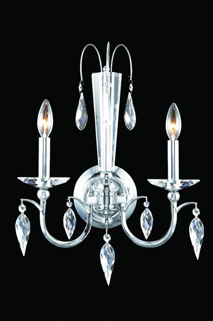 Sculptured Leaf 2 Light Wall Sconce