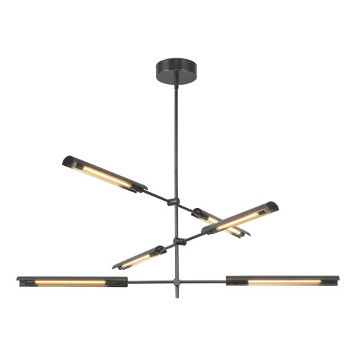 Astrid 42-in Metal Shade/Urban Bronze LED Multi Pendant