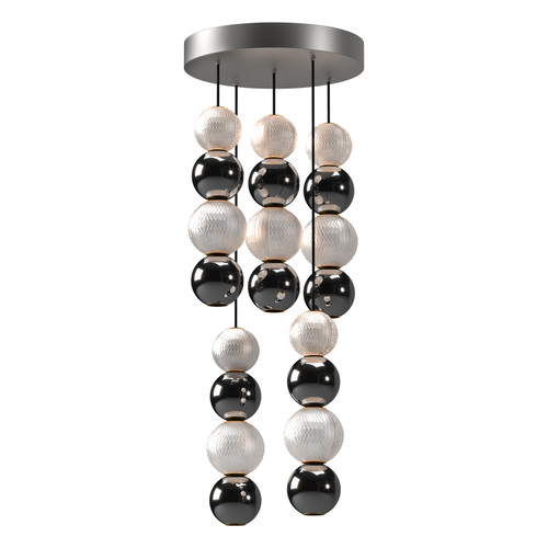 Onyx 15-in Polished Nickel LED Multi Pendant