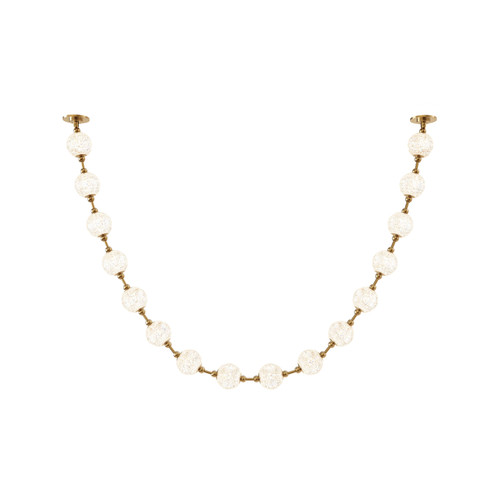 Marni 9.5-ft Natural Brass LED Pendant