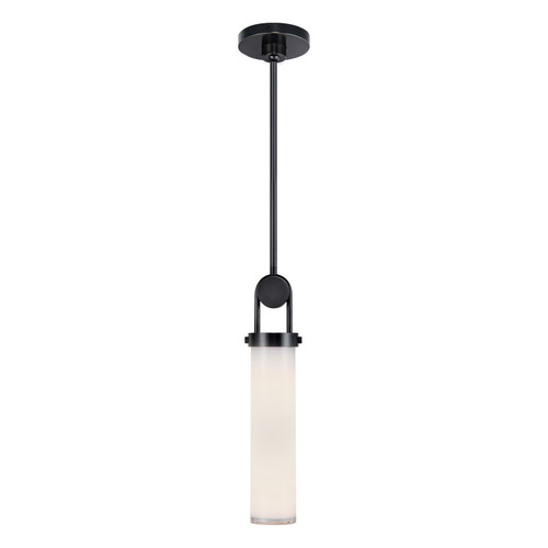 Wynwood 15-in Urban Bronze/Glossy Opal 1 Light Pendant