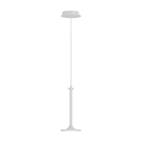 Issa 6-in White LED Pendant