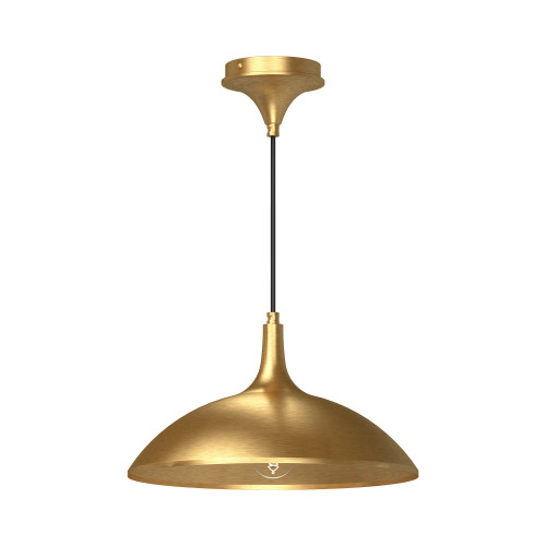 Abel 14-in Brushed Gold 1 Light Pendant