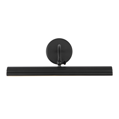 Dottie 18-in Walnut Brown dimmable LED Wall/Picture Light - Matte Black