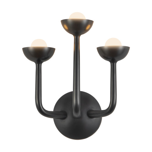 Spade 11-in White dimmable LED Wall /Vanity Light - Urban Bronze