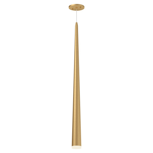 Mina 36-in Brushed Gold LED Pendant