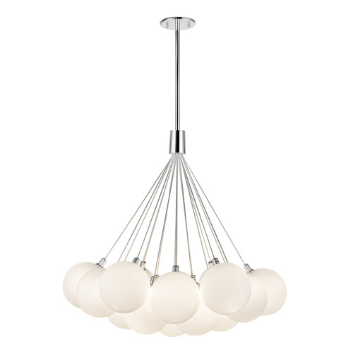 Bolla 28-in Opal Glass LED Chandelier