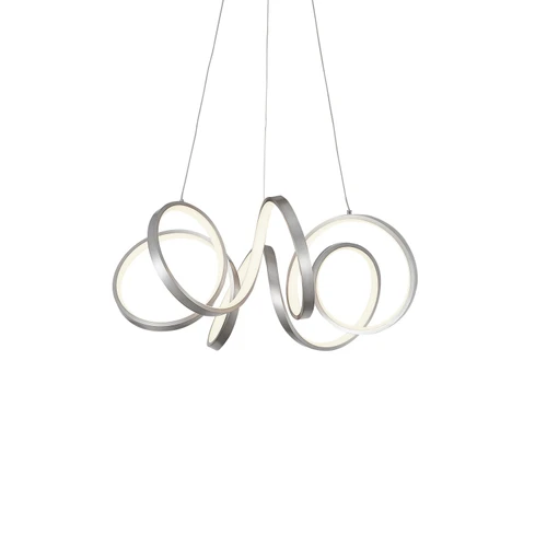 Synergy 24-in Antique Silver LED Chandeliers