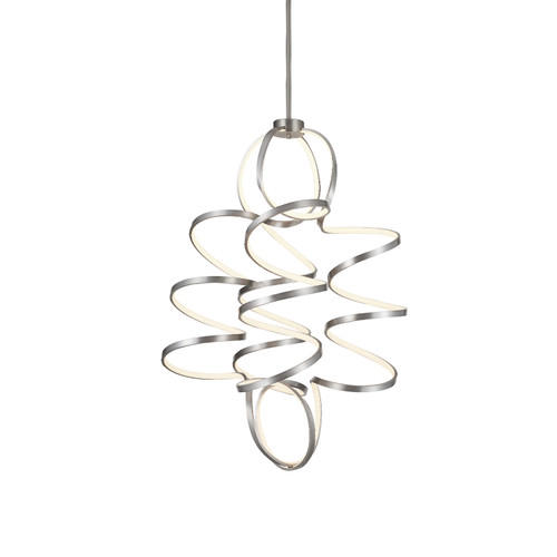 Synergy 41-in Antique Silver LED Chandeliers