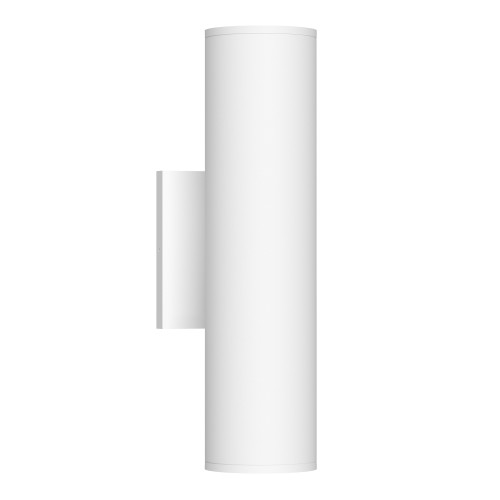 Lorna 12-in (3-in Dia.) 36 Degree Optic White LED Wall Sconce Up/Down Light