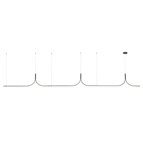 Thread 15-ft Black LED Linear Pendant