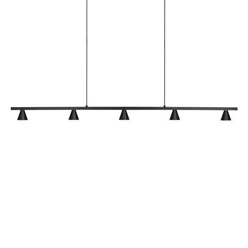 Dune 47-in Black LED Linear Pendant