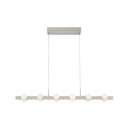 Rezz 36-in Brushed Nickel LED Linear Pendant