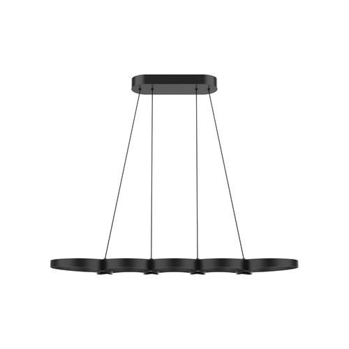 Maestro 38-in Black LED Linear Pendant