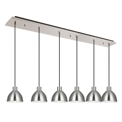 Chroma 42-in Brushed Nickel 6-Light Multi Pendant