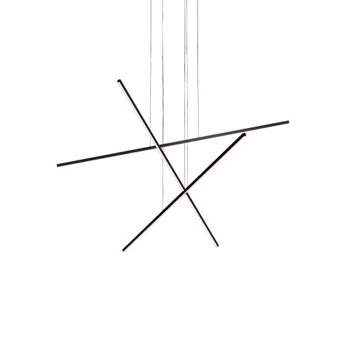 Vega Minor 47-in Black LED Multi Pendant