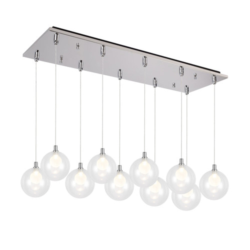Bolla 29-in Chrome 10-Light Multi Pendant
