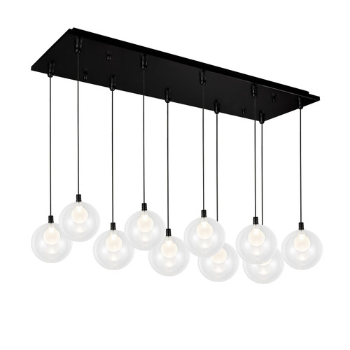 Bolla 29-in Black 10-Light Multi Pendant