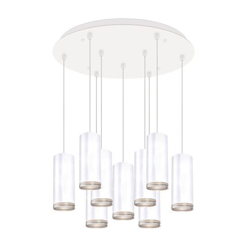 Cameo 18-in White 9-Light Multi Pendant