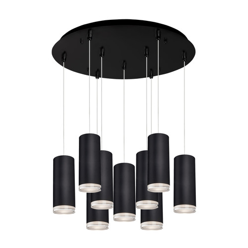 Cameo 18-in Black 9-Light Multi Pendant