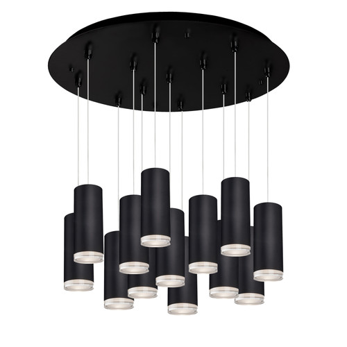 Cameo 24-in Black 13-Light Multi Pendant