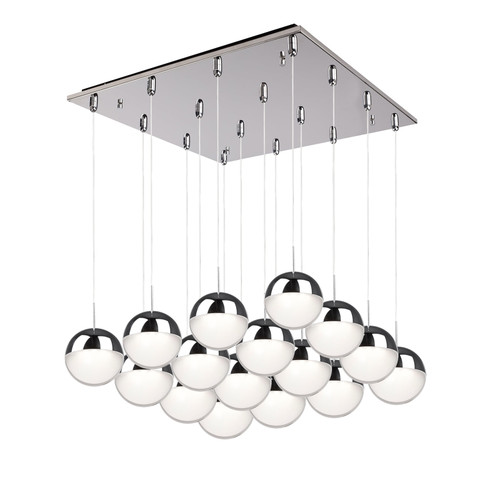 Pluto 20-in Chrome 16-Light Multi Pendant