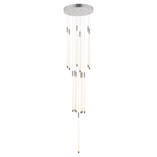 Motif 21-in Chrome LED Multi Pendant