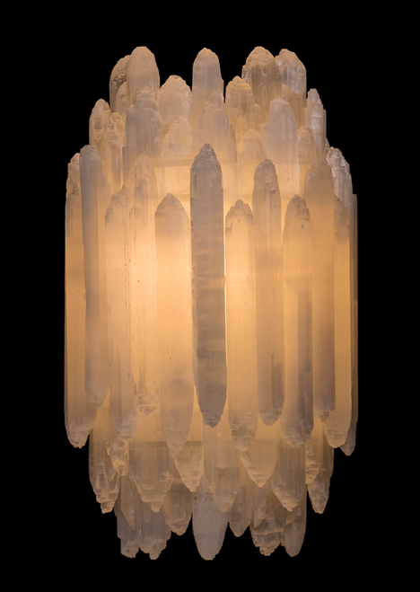 Selenite Wall Sconce 13"H Selenite Wall Sconce 13"H