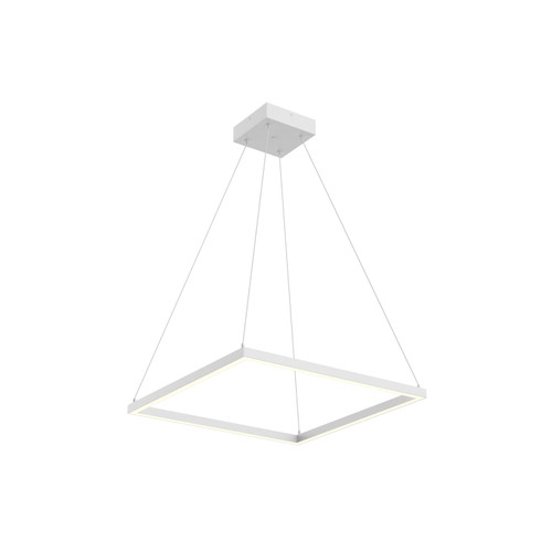 Piazza 24-in White LED Pendant