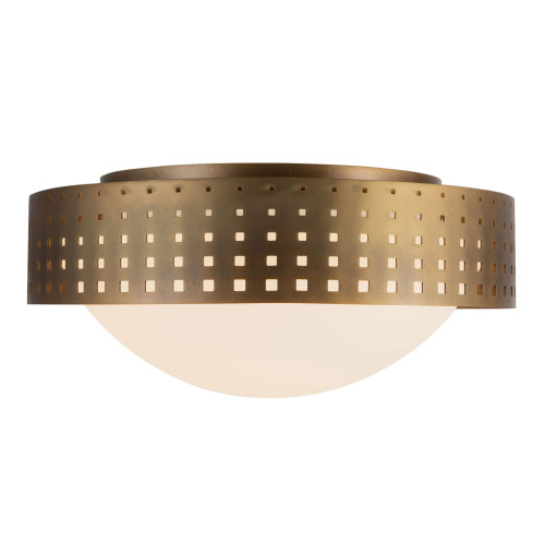 Astoria 14-in Vintage Brass Flush Mount - Vintage Brass