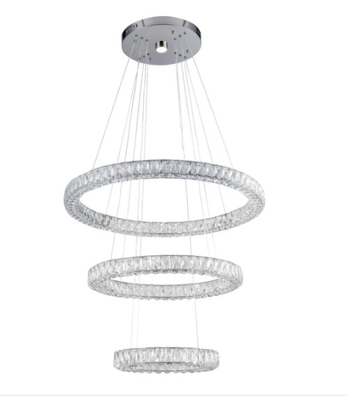 Three Rings Crystal Pendant Chandelier