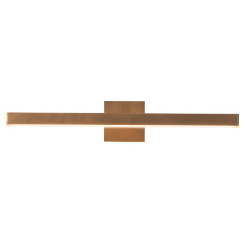 Vega 22-in Black dimmable LED Wall/Picture Light - Vintage Brass