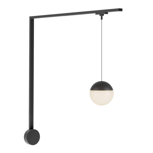 Monae 1 Light Brushed Gold dimmable 4000K LED Trilo Track Wall Kit - Black - 3000K