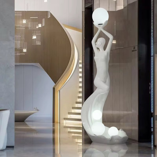 Mermaid Sculpture Floor Lamp