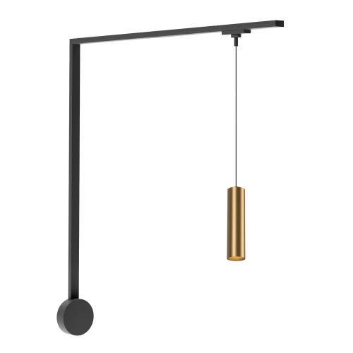 Remuda 1 Light White dimmable 4000K LED Trilo Track Wall Kit - Brushed Gold - 3000K