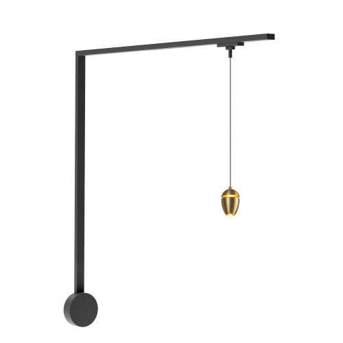 Eloa 1 Light White dimmable 4000K LED Trilo Track Wall Kit - Brushed Gold - 4000K