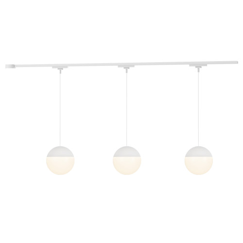 Monae 3 Light Brushed Gold dimmable 4000K LED Trilo Track Ceiling Kit - White - 4000K