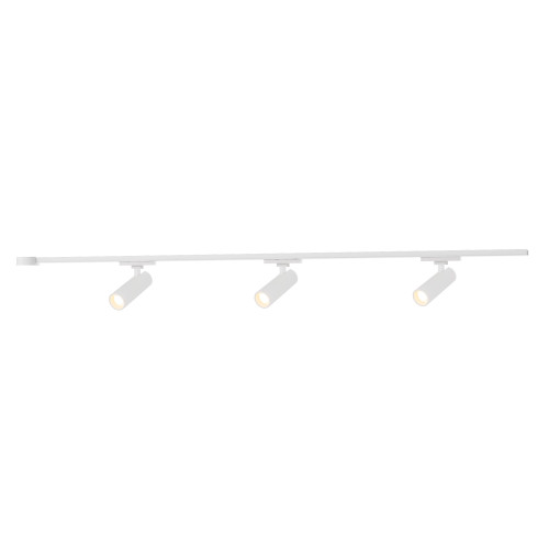 Paolo 3 Light (2-in) Brushed Gold dimmable 3000K LED Trilo Track Ceiling Kit - White - 4000K