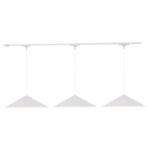 Luiz 3 Light Black dimmable 4000K LED Trilo Track Ceiling Kit - White - 4000K