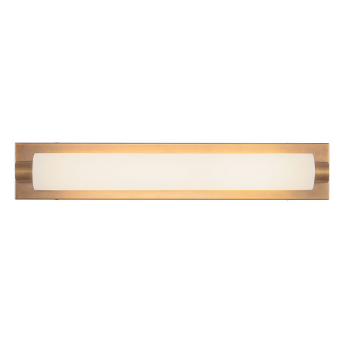 Charleston 24-in Black dimmable LED Bathroom Vanity Light - Vintage Brass