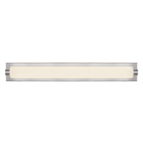Charleston 31-in Black dimmable LED Bathroom Vanity Light - Chrome