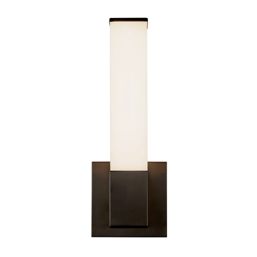Vivi 14-in Brushed Nickel dimmable LED Wall/Vanity Light - Black