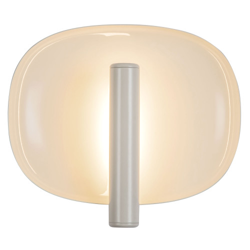 Lustre 9-in Pearl White dimmable LED Wall Sconce - Pearl White