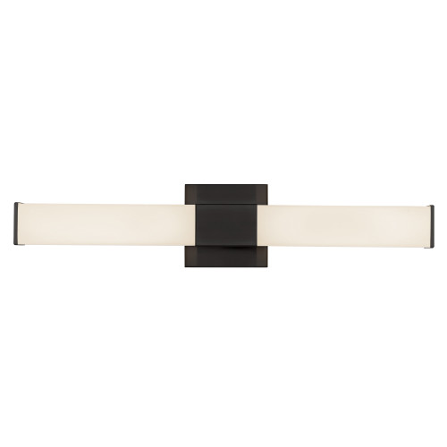 Vivi 24-in Brushed NIckel dimmable LED Wall/Vanity Light - Black