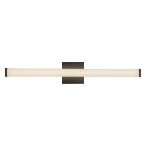 Geri 30-in Brushed Nickel dimmable LED Wall/Vanity Light - Black