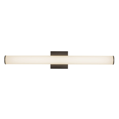Rico 30-in Brushed Nickel dimmable LED Wall/Vanity Light - Black