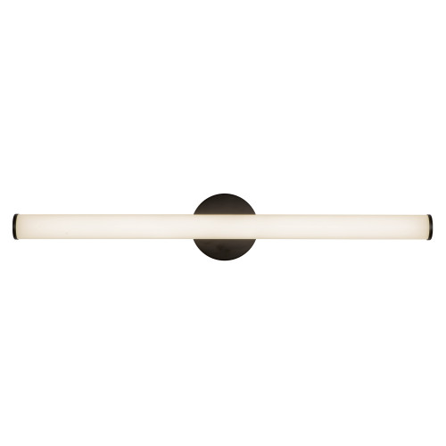 Tectra 30-in Brushed Nickel dimmable LED Wall/Vanity Light - Black