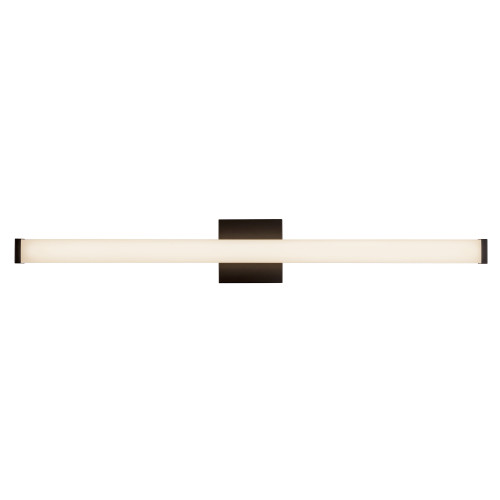 Geri 36-in Brushed Nickel dimmable LED Wall/Vanity Light - Black