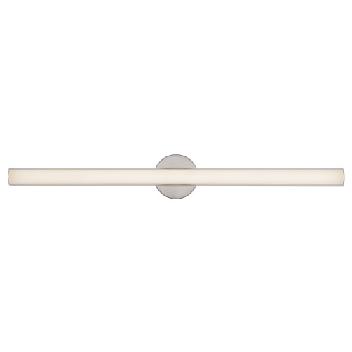 Tole 36-in Silver dimmable LED Wall/Vanity Light - Brushed Nickel